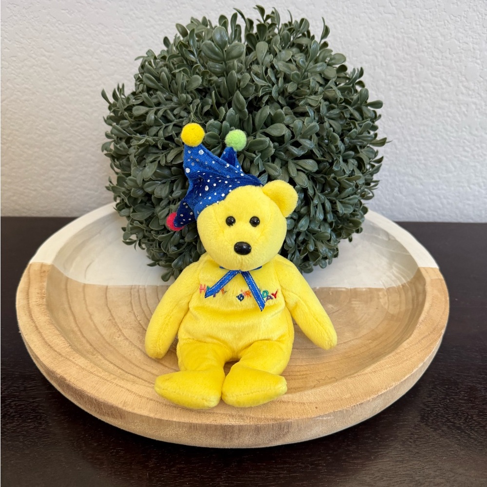 Happy Birthday beanie baby bear